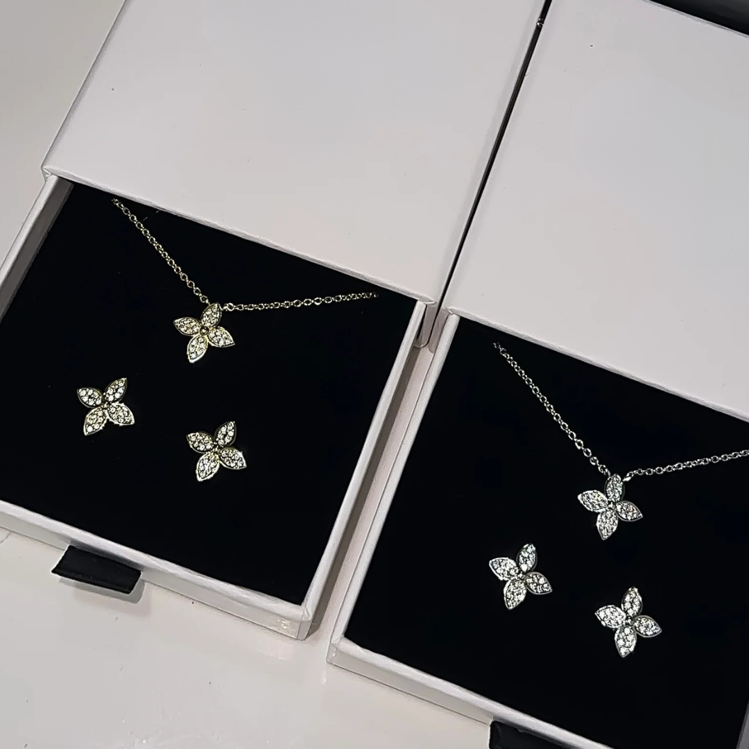 Lilly Star Earrings Gold