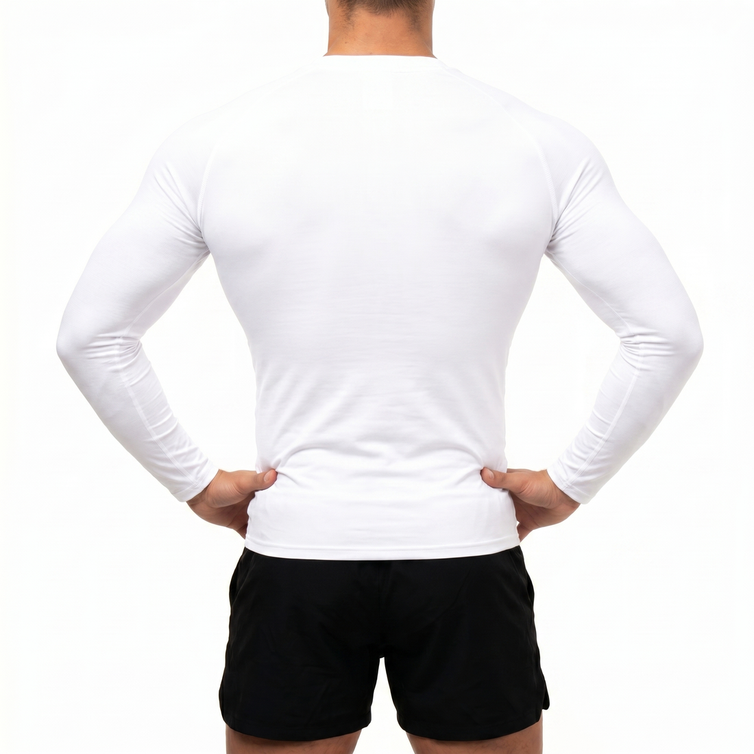 Hooper Elite Long Sleeve Compression Shirt - White