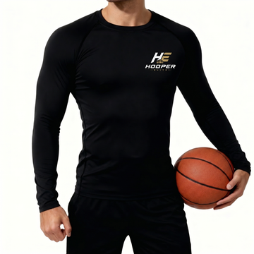 Hooper Elite Long Sleeve Compression Shirt - Black