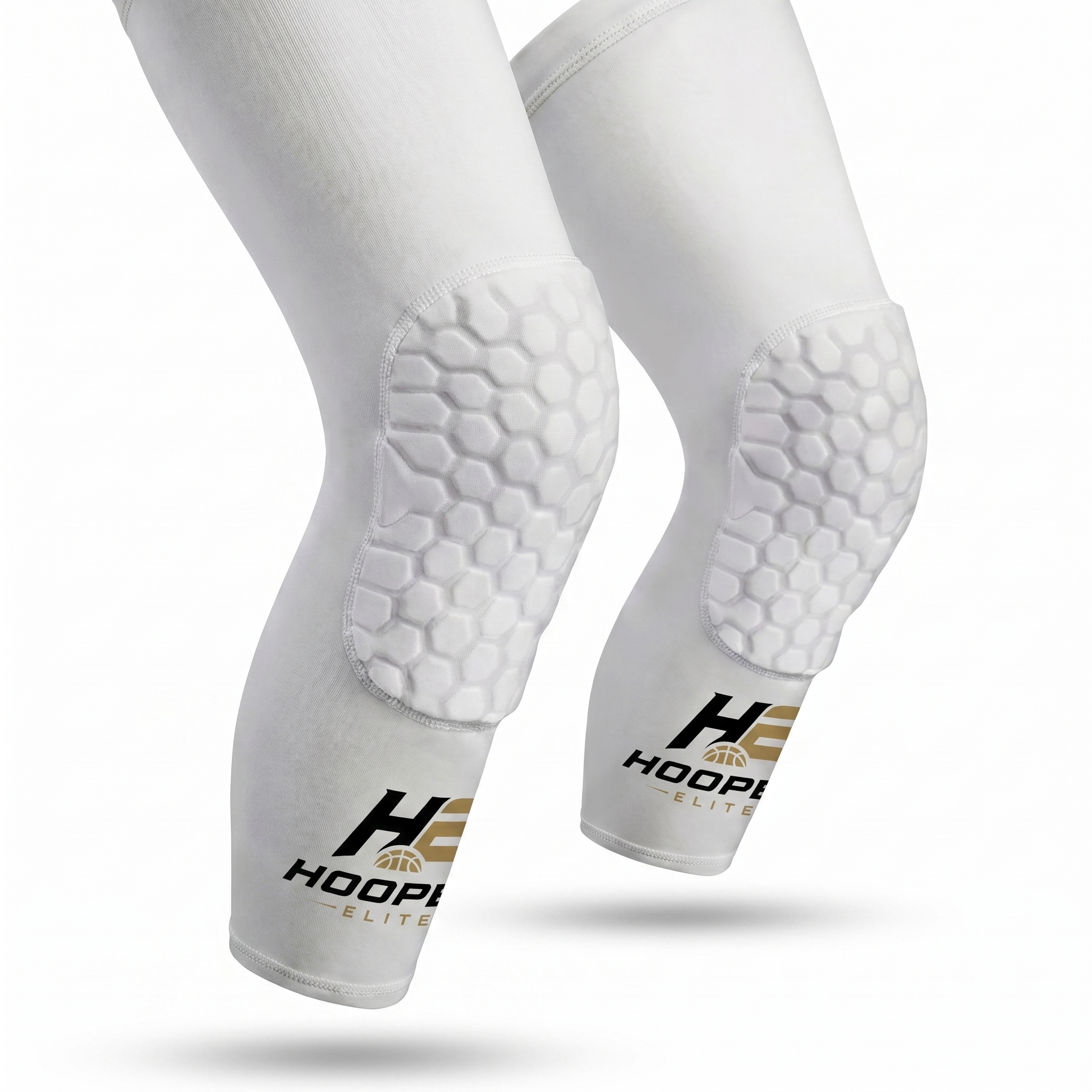Hooper Elite Padded Knee Sleeve - White