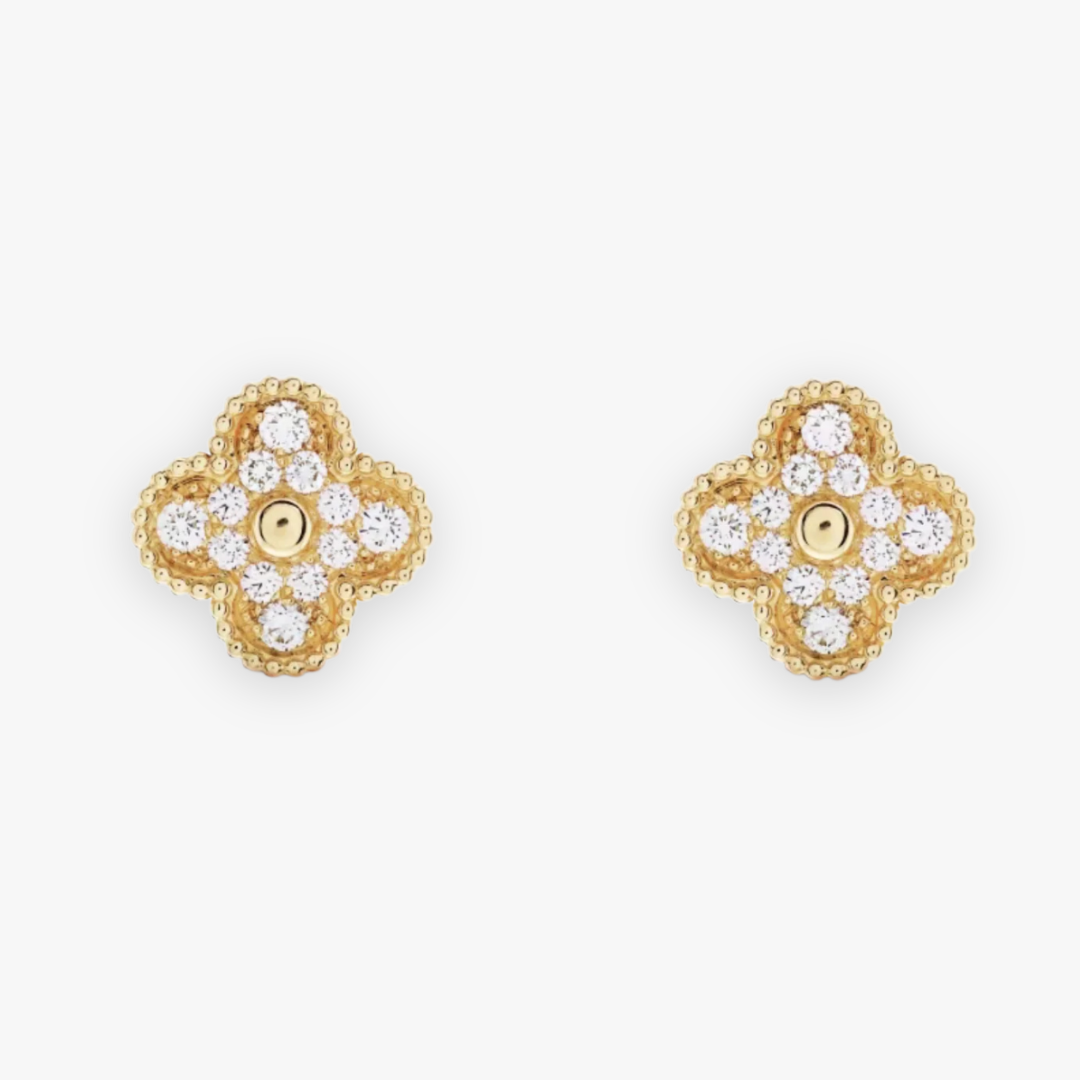 Petal Crystal Earrings